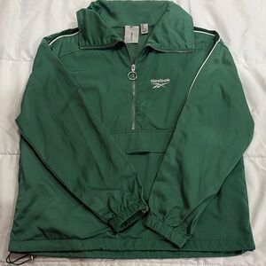 Reebok Forest Green Half-Zip Jacket